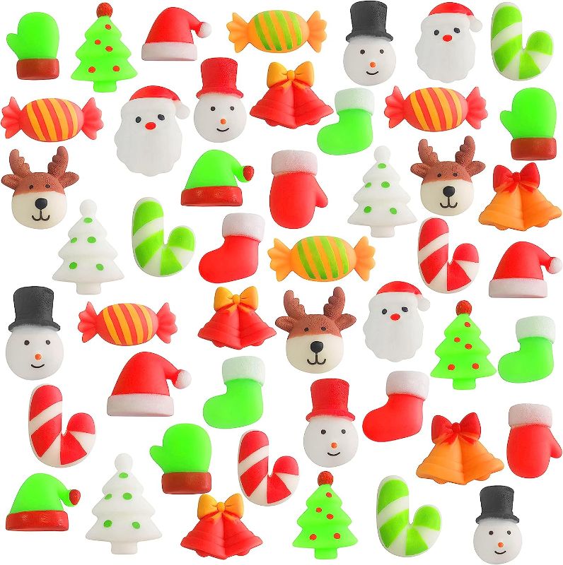 Photo 2 of 72 PCS CHRISTMAS MOCHI SQUISHY TOYS ASSORTED