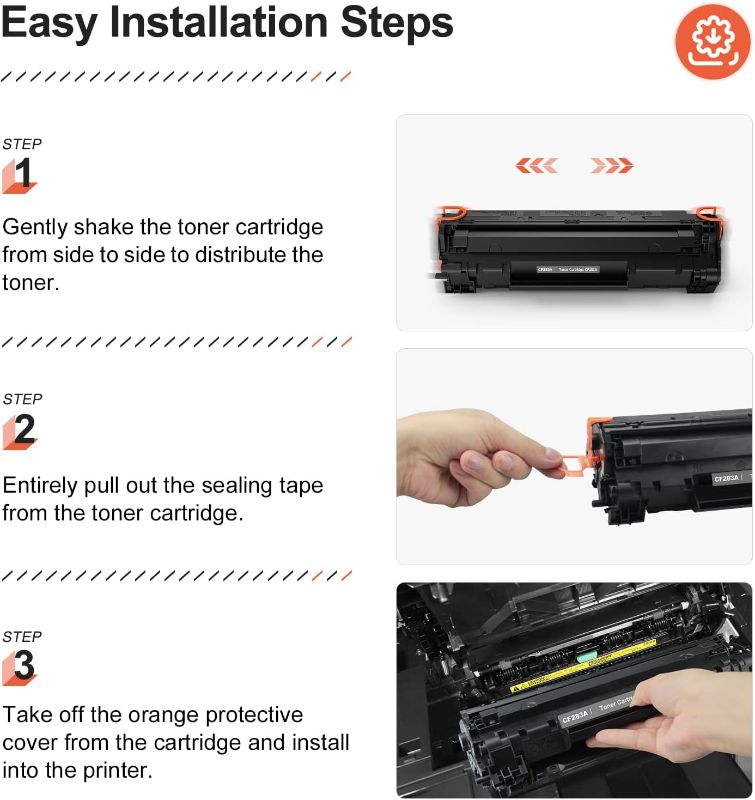 Photo 1 of  v4ink 4PK Compatible Toner Cartridge Replacement M425dw  CE505X/ CF280X