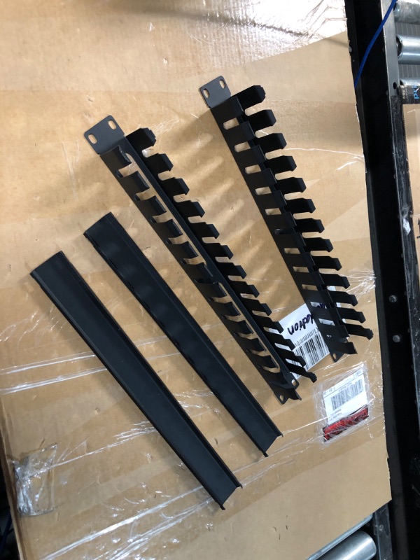 Photo 2 of 1U Cable Management Rack with Mounting Screws, 12 Slot, 2 Pack