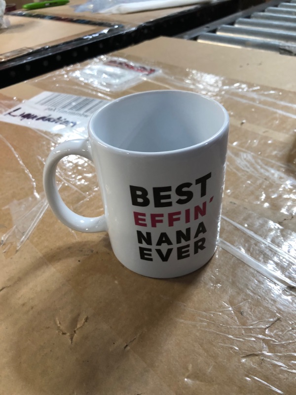 Photo 2 of (2 Pack) Best Effin' Nana Ever Mug 11 oz White