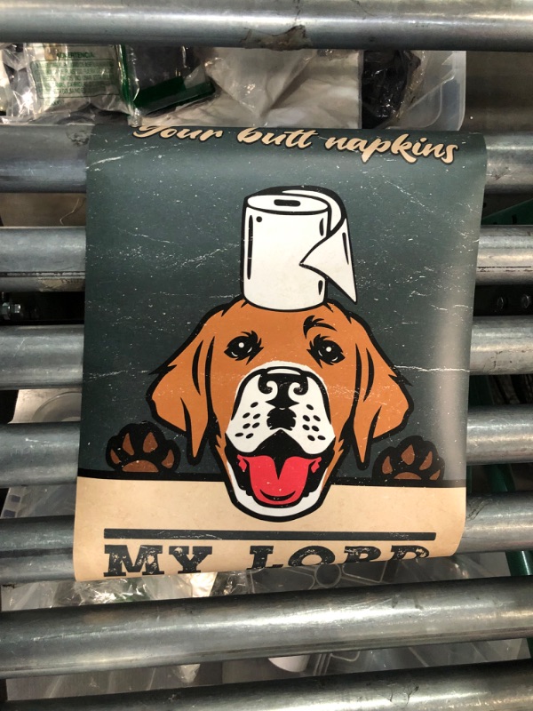 Photo 3 of (Bundle of 7) Your Butt Napkins My Lord Dog Poster 12 x 18 Inch