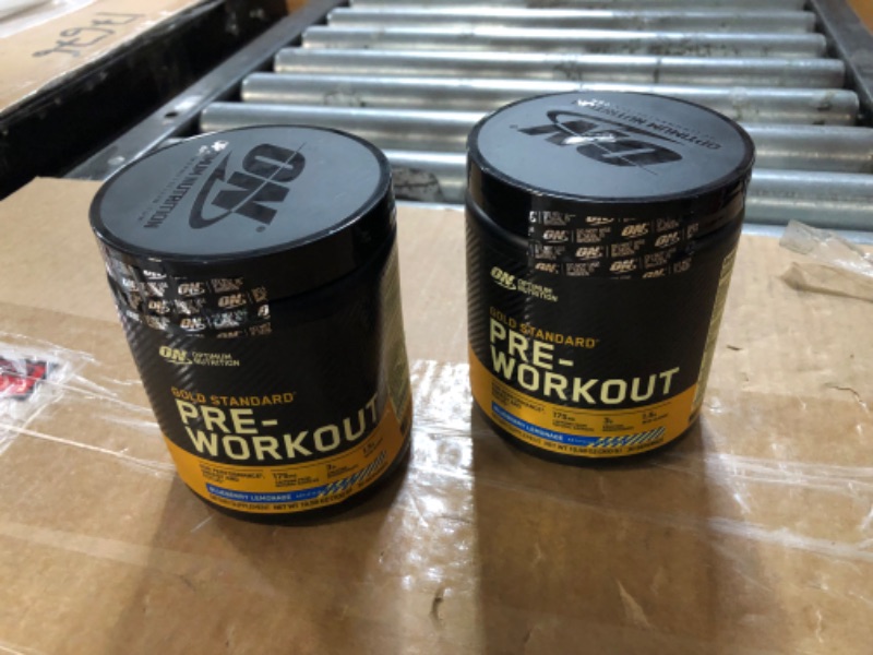 Photo 2 of (2 Pack) Optimum Nutrition Gold Standard Pre-Workout, Blueberry Lemonade, 30 Servings, 10.58 Ounces