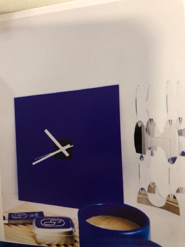 Photo 1 of Blue clock no numbers