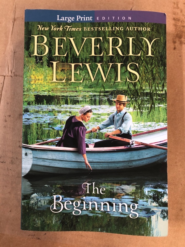 Photo 2 of "The Beginning" Paperback Book (Large Print Edition) by Beverly Lewis