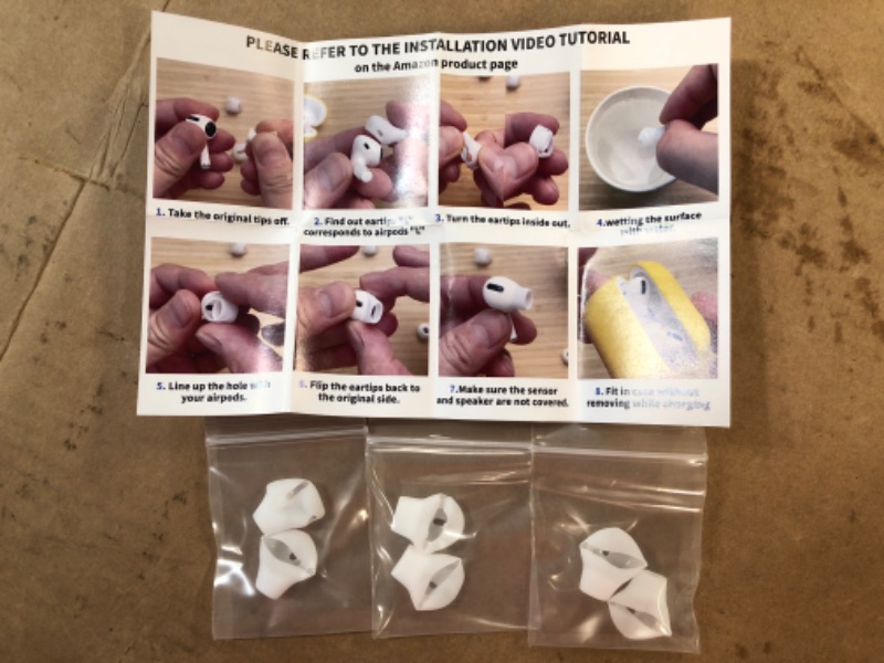 Photo 2 of Anti Allergic Silicone Replacement Ear Tips for Airpods Pro