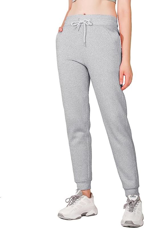 Photo 1 of *Stock Photo Wrong Color* MCEDAR High Waisted Joggers for Women Fleece Lined with Pockets, XL , BLUE