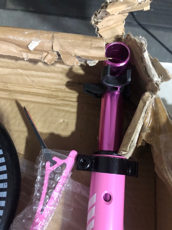 Photo 4 of  Folding Adult Kick Scooter with Alloy Anti-Slip Deck Pink