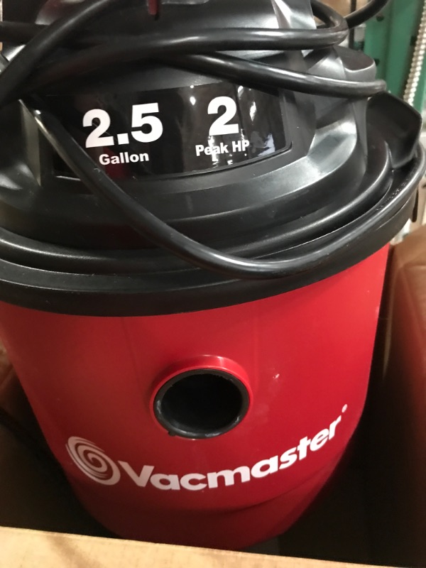 Photo 2 of Vacmaster Red Edition VOM205P 1101 Portable Wet Dry Shop Vacuum 2.5 Gallon 2 Peak HP 1-1/4 inch Hose