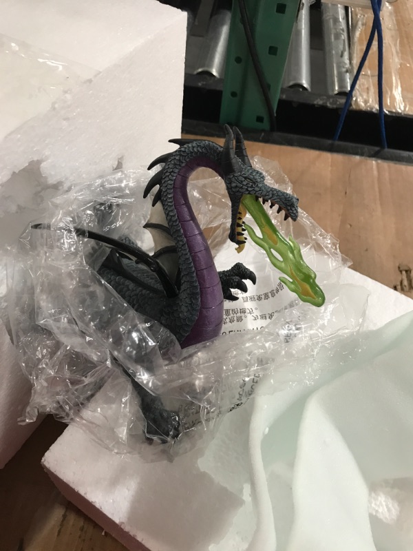 Photo 3 of **DAMAGED**Enesco Disney Showcase Collection Sleeping Beauty Maleficent Dragon Figurine, 7.95 Inch, Multicolor