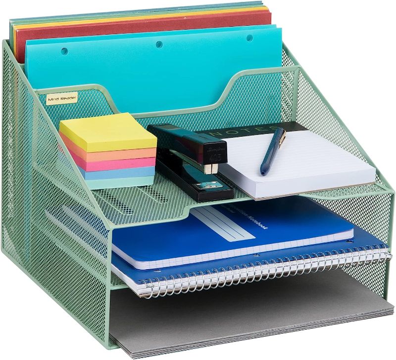 Photo 1 of Mind Reader Network Collection, 3-Tier, 5-Compartment Desktop Organizer