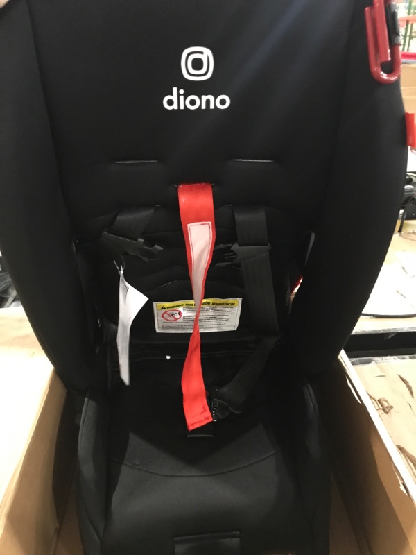 Photo 3 of Diono Radian 3R, 3-in-1 Convertible Car Seat, Rear Facing & Forward Facing, 10 Years 1 Car Seat, Slim Fit 3 Across, Jet Black Radian 3R Fits 3 Across Black Jet