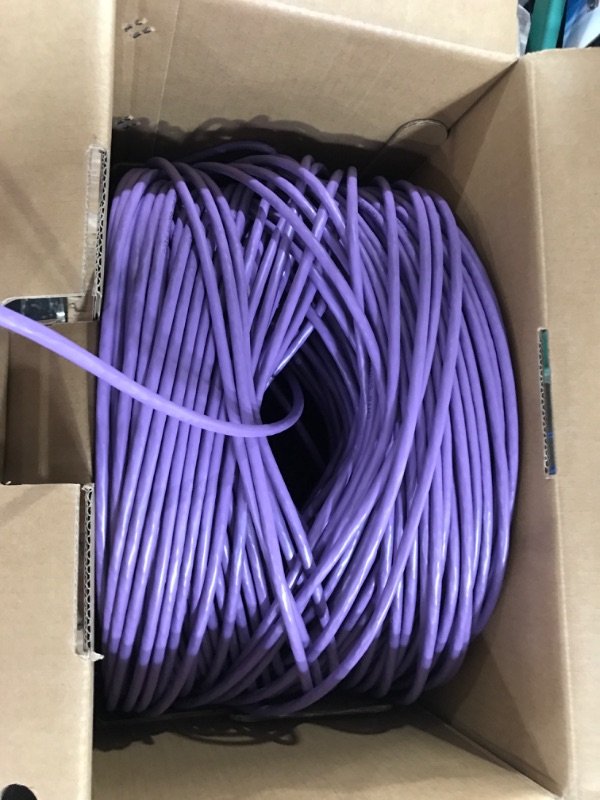 Photo 2 of CAT6 Plenum (CMP) Cable 1000FT | Network Analyzer Test Passed | 23AWG 4Pair, Solid 550MHz Network Cable 10Gigabit UTP