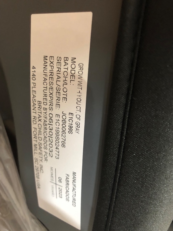 Photo 1 of Britax Grow with You ClickTight Harness-2-Booster Car Seat, Cool Flow Gray ClickTight Cool Flow Gray
