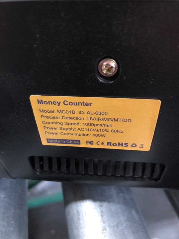 Photo 3 of *UNTESTED* Cassida 5520 UV/MG - USA Money Counter with ValuCount, UV/MG/IR Counterfeit Detection