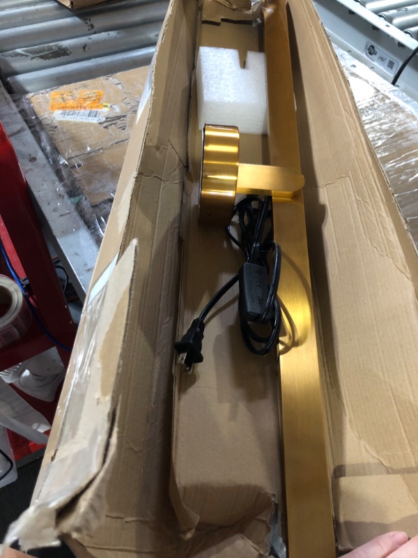 Photo 2 of **MISSING HARDWARE** MantoLite LED Dimmable Vanity Lighting Fixtures, 32 inch Wall Mounted Plug in Light Fixtures,  Yellow 80cm Dimmable