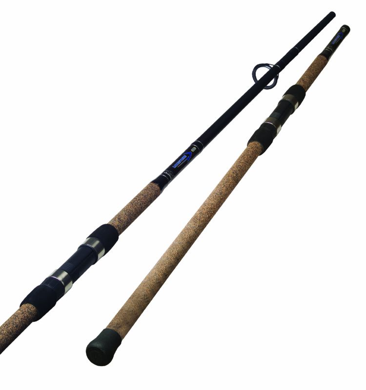 Photo 1 of *DAMAGED**  Okuma Longitude Surf Graphite Rods (Large, Black/Blue/Silver) Lc-s-802m-1: 8' Med, Spin, 15-30lb