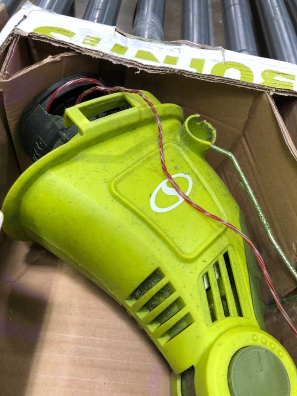 Photo 2 of **item missing pieces**Sun Joe TRJ13STE Trimmer Joe 13" Automatic Feed Electric String Trimmer/Edger
