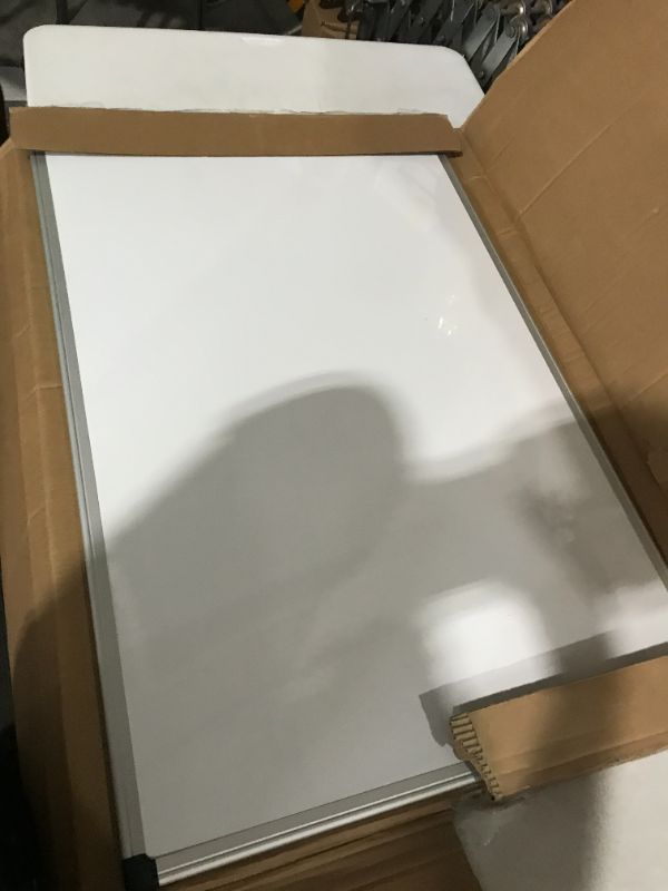 Photo 1 of Amazon Basics Magnetic Dry Erase White Board, 36 x 24-Inch **BOARD ONLY**