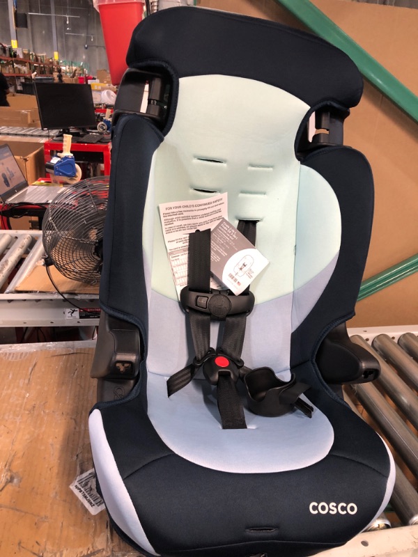 Photo 2 of Cosco Finale DX 2-in-1 Booster Car Seat, Forward Facing 40-100 lbs, Rainbow