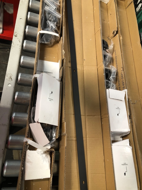 Photo 1 of Bronco Hardware 4FT Super Mini Single Track Bypass Sliding Barn Door Hardware Kit