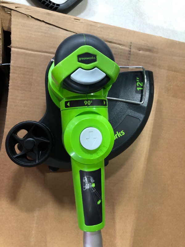 Photo 4 of ***MISSING PARTS**
Greenworks 5.5 Amp 15" Corded Electric String Trimmer 15" Corded Trimmer