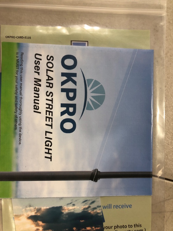 Photo 2 of 
OKPRO Solar Street Lights Outdoor - 1200W Solar Parking Lot Lights, 7000K LED