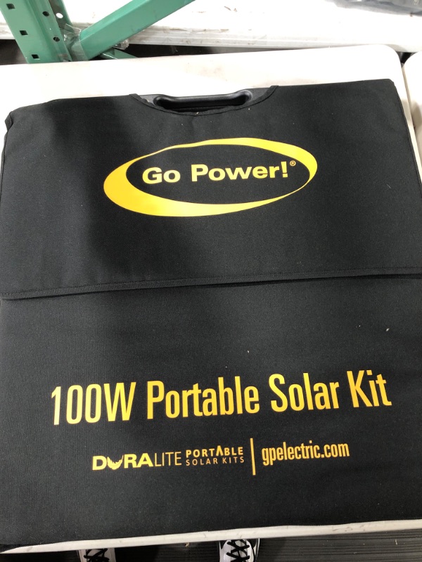 Photo 1 of 
GoPower DuraLite 100-watt Lightweight Portable 12 Volt Monocrystalline Foldable Solar Panel