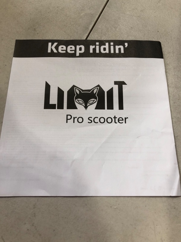 Photo 2 of **item is used**
Limit LMT01-V2 Professional Scooter-Trick Scooter-Intermediate and Professional Stunt Scooter 