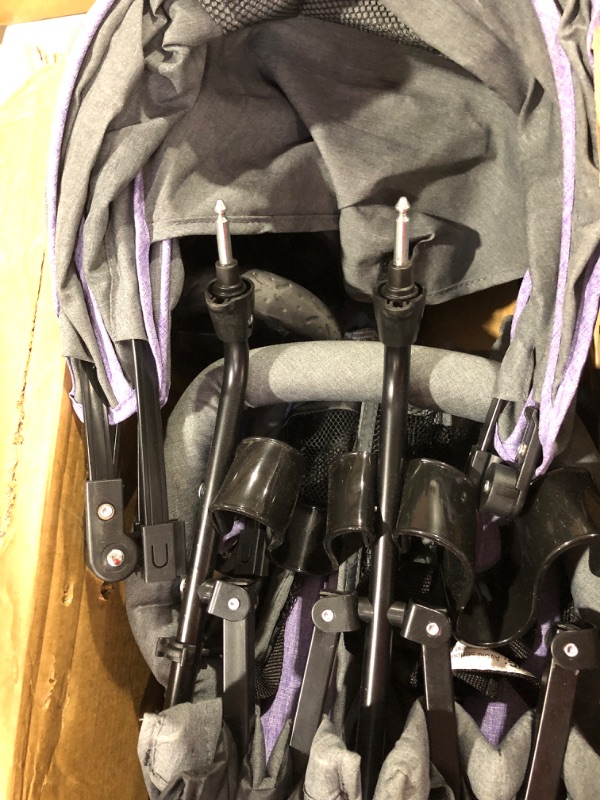 Photo 4 of 
Dream On Me Volgo Twin Umbrella Stroller in Gray,