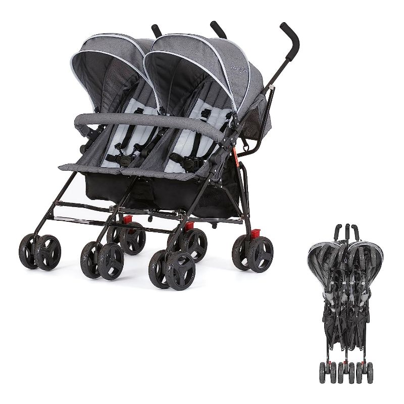 Photo 1 of 
Dream On Me Volgo Twin Umbrella Stroller in Gray,