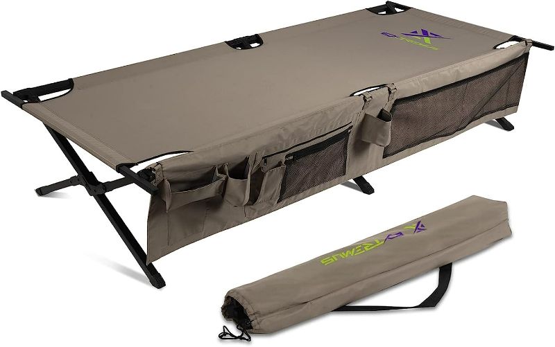 Photo 1 of  Folding Camping Cot, BLACK 