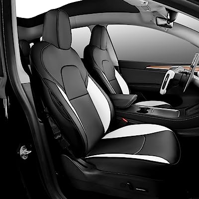 Photo 1 of (Stock Photo for Reference Only) Maysoo Tesla Model Y Seat Covers Nappa Leather Car Seat Covers