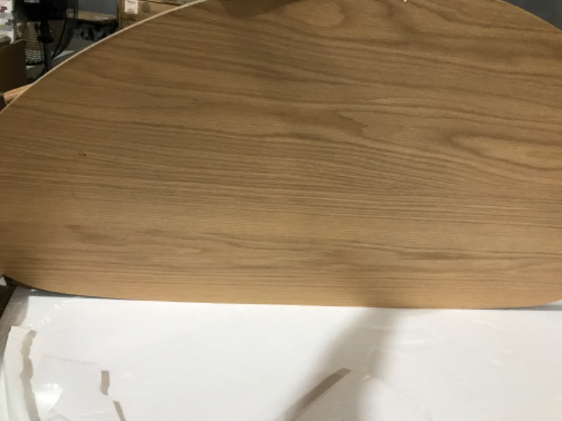 Photo 1 of (USED/ Missing hardware) FIRMINANA Mid Century Modern Coffee Table,Large Oval 47.3" W x23.63 D x 17.72" H Nature Wood
