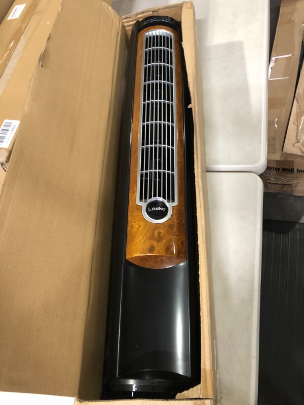 Photo 4 of **PARTS ONLY, NON-FUNCTIONAL** Lasko Products Portable Electric 42" Oscillating Tower Fan with Fresh Air Ionizer, Blackwood T42950