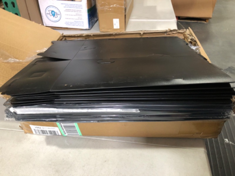 Photo 1 of MMBABY 12 Pack Shoe Storage Box Shoe Box Clear Plastic Stackable Drop Front Shoe Organizer Space Saving Foldable Shoe Container Bin Fit up to US Size 12 (Black)