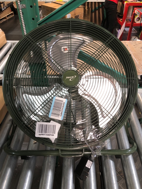 Photo 2 of * wont hold a charge * sold for parts or repair *
iLiving 12" Rechargeable Battery Operated Camping Floor Fan, High Velocity Portable Outdoor Fan with Metal Blade,