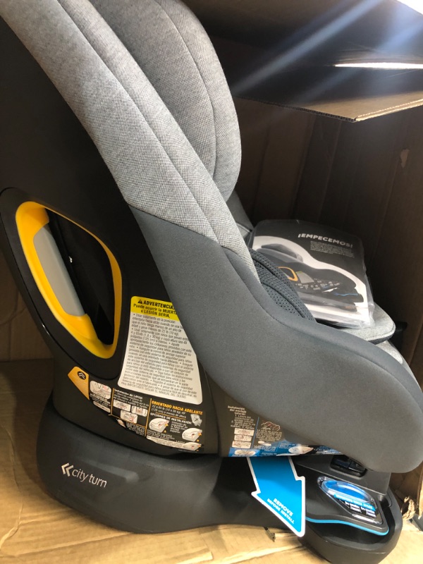 Photo 4 of Baby Jogger City Turn Rotating Convertible Car Seat | Unique Turning Car Seat Rotates for Easy in and Out, Phantom Grey