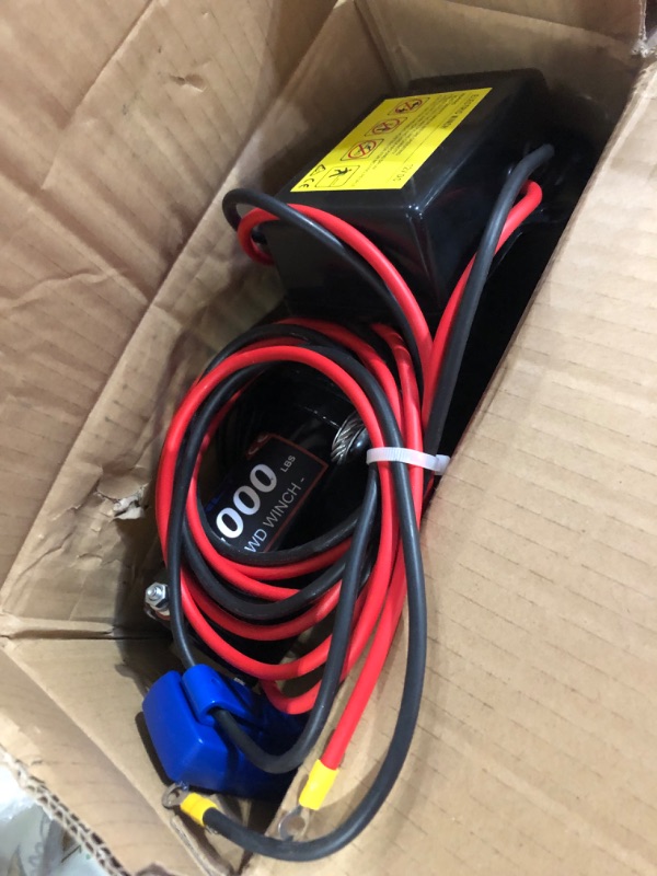 Photo 1 of **SEE NOTES** KEEPER Electric Winch, 2,000 lb. Single Line Pull, 12V DC, Black KT 2000