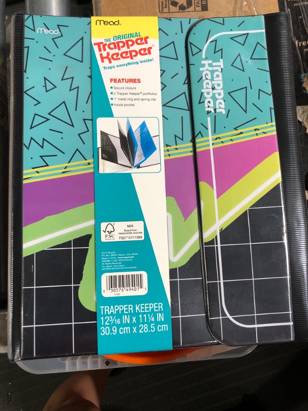 Photo 1 of Trapper Keeper Binder, Retro Design, 1 Inch Binder