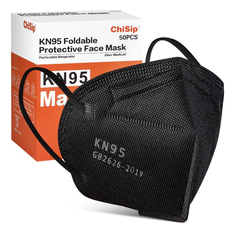 Photo 1 of 19.99ChiSip Kn95 Face Mask,5-Layers Mask Protection,Comfortable Adjustable Earloop Suitable For Daily Use Black