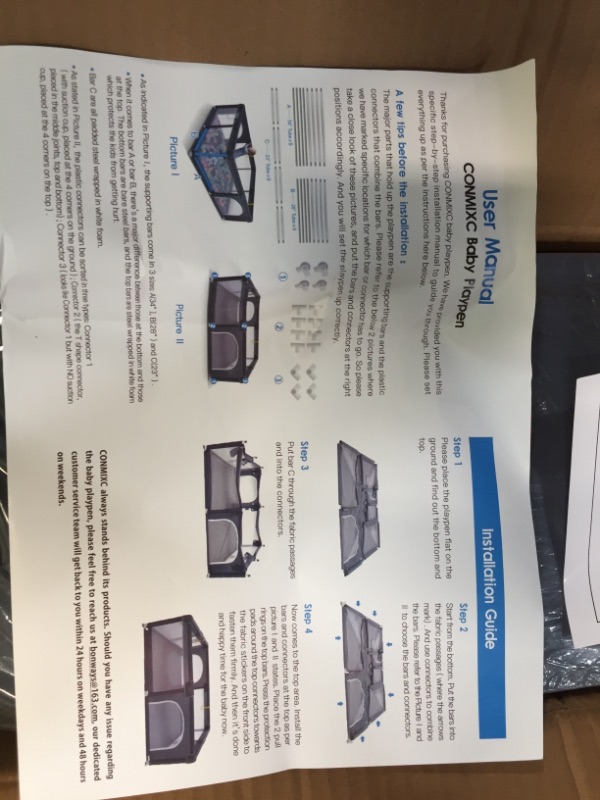 Photo 3 of Baby Playpen 72” x 59” , CONMIXC Extra Large Playpen for Babies and Toddlers, Baby Play Pen Play Yard, Baby Gate Playpen, Baby Fence Play Area, Baby Playard Playyard, Kids Activity Center with Gate