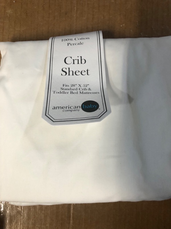 Photo 1 of American Baby Company 100% Natural Cotton Percale Ruffled Crib Skirt, Ecru, Soft Breathable, 13.5 Inch (Pack of 1)