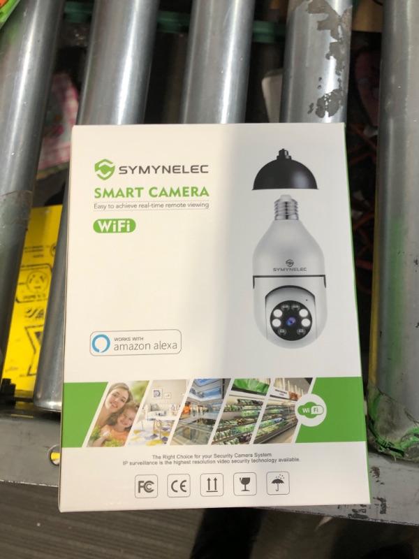 Photo 2 of SYMYNELEC 2PCS Light Security Camera, 1080P Wireless WiFi Smart Home Security Camera 