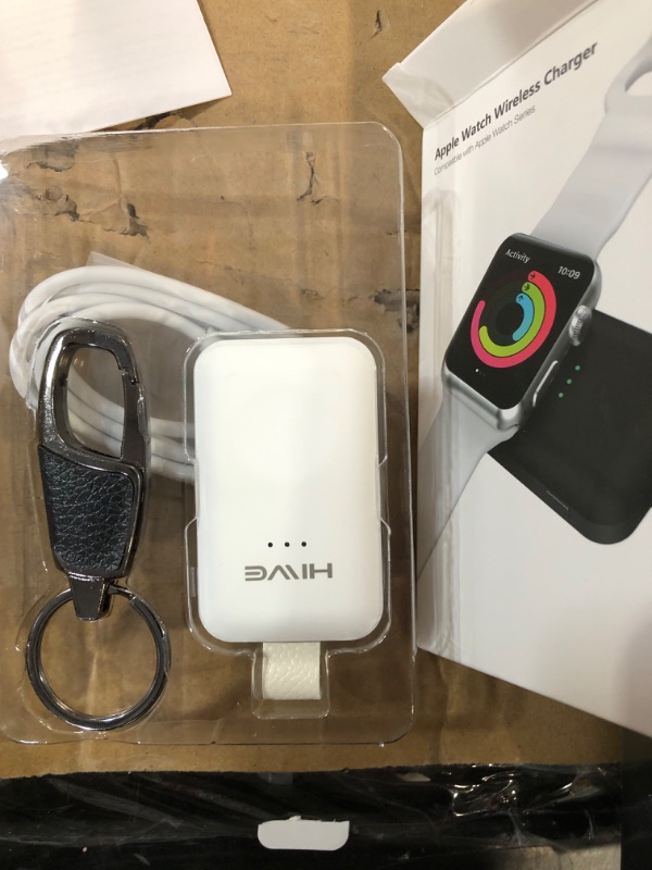 Photo 2 of HiWe Portable Wireless Charger for Apple Watch-White