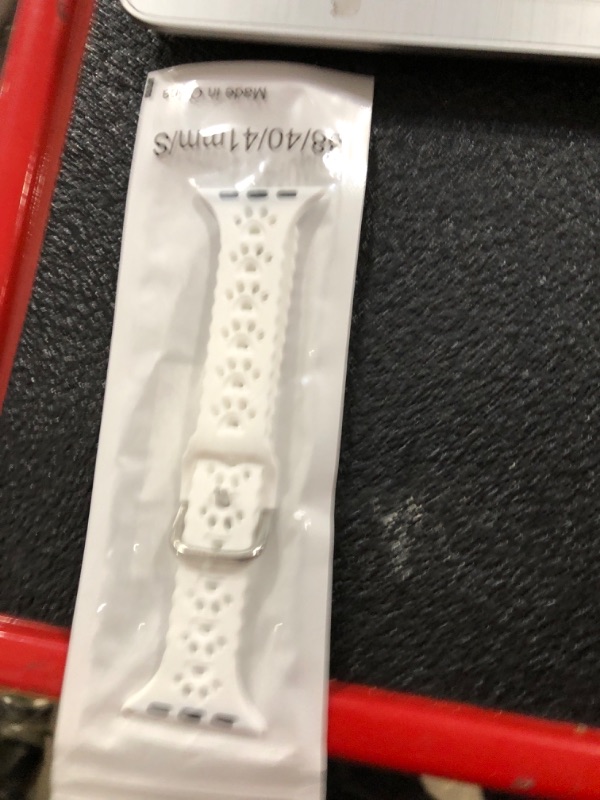 Photo 2 of  Apple Watch Band  Silicone cat paw White