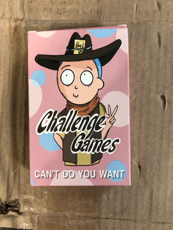 Photo 2 of Can't Do You Want-Card Games Challenge Board Game Multiplayer Party Games 3-8 People Table Games for Ages 16+