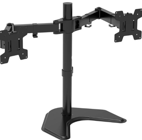 Photo 1 of WALI Bundle - 2 Items: Dual Monitor Stand for 2 Monitors up to 27 inch 