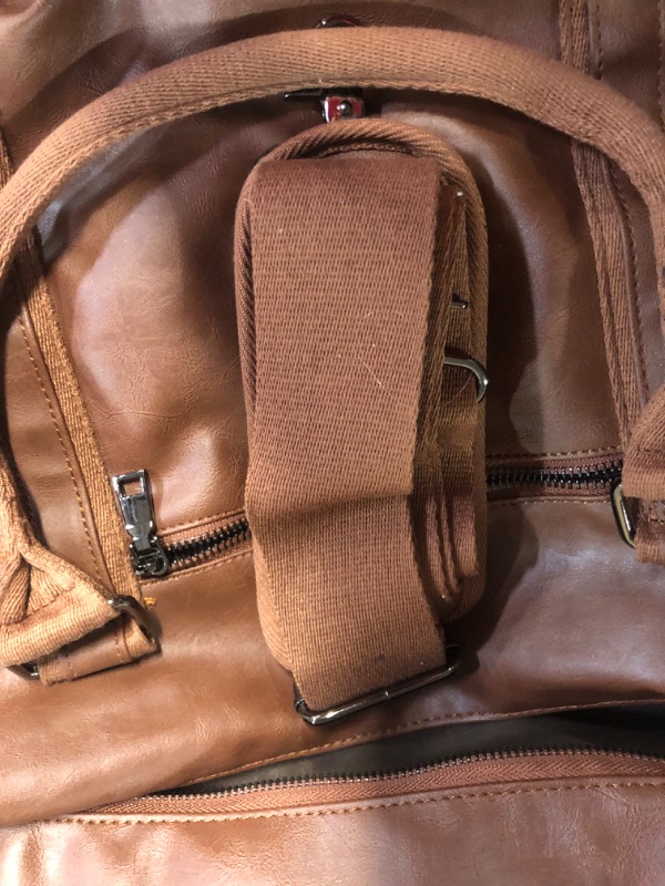 Photo 2 of [USED] Leather Luggage travel duffle bag