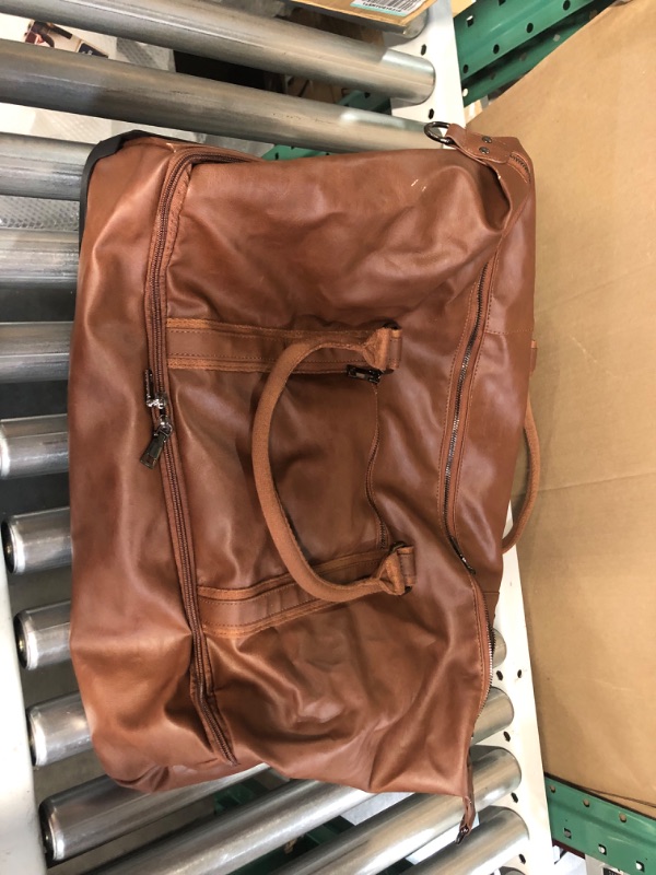 Photo 4 of [USED] Leather Luggage travel duffle bag