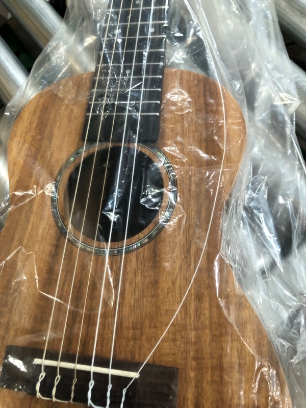 Photo 3 of (MINOR DAMAGE) Caramel - 30" 6 String Acacia KOA Guitalele CB207G Beginner Travel Guitar (NO CASE) 
